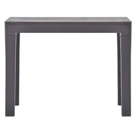 Tabouret de jardin plastique moka Mangir - Lot de 2