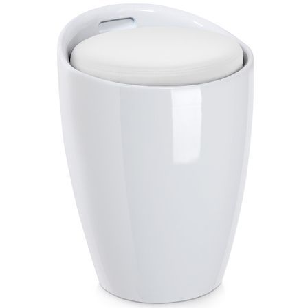 Tabouret design Blanc Mat Patz