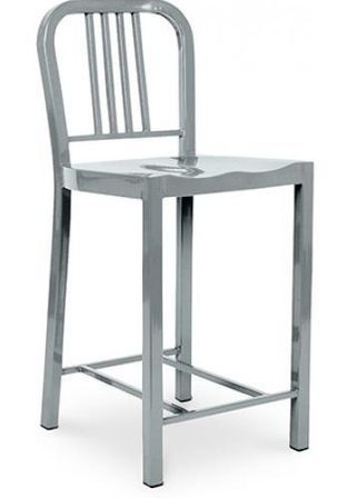 Tabouret design en aluminium Naviko 60 cm