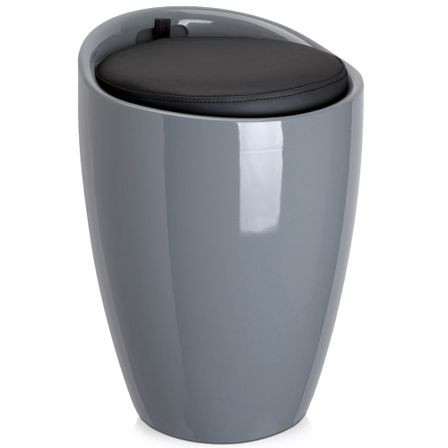 Tabouret design Gris Mat Patz