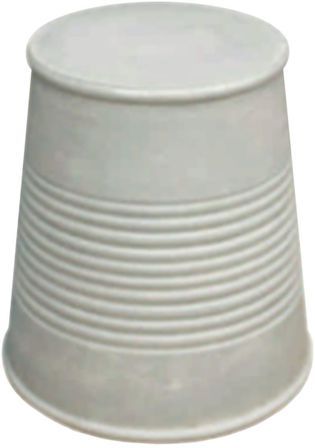 Tabouret effet béton gris beige Gobelet