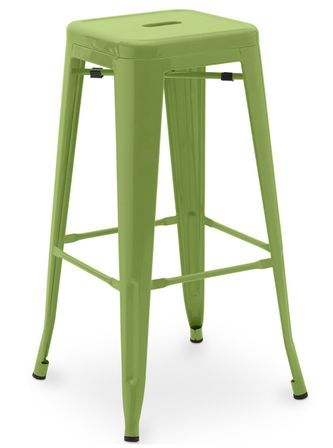 Tabouret haut industriel acier mat renforcé Kalax 76 cm - Haut de gamme