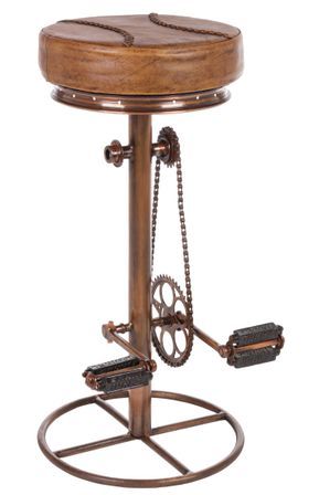 Tabouret industriel à pédale – Un caractère brut au style affirmé