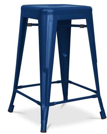 Tabouret industriel acier mat renforcé Kalax 60 cm - Haut de gamme