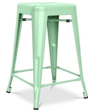 Tabouret industriel acier mat renforcé Kalax 60 cm - Haut de gamme