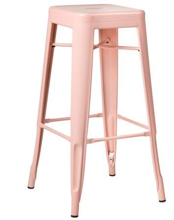 Tabouret industriel en acier brillant KONTOIR - Hauteur d'assise 76 cm