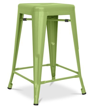 Tabouret industriel KALAX Premium 60 cm en acier brillant renforcé – Haut de gamme
