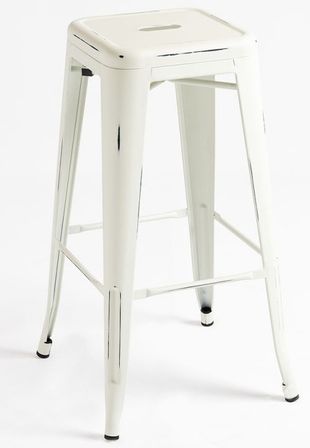 Tabouret industrielle acier vintage KONTOIR - Hauteur d'assise 76 cm