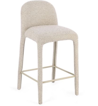 Tabouret moderne ANTARA – Tissu bouclé
