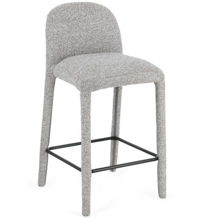 Tabouret moderne ANTARA – Tissu bouclé
