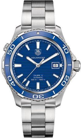 Tag Heuer Aquaracer 500 M Cal 5 41 Mm Blue Dial WAK2111.BA0830