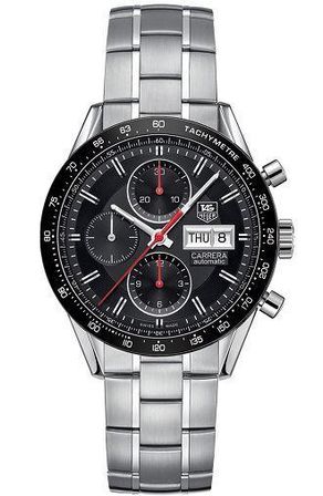 Tag Heuer Carrera Chrono Tachy Day Date 41 Mm Black Dial CV201AH.BA0725
