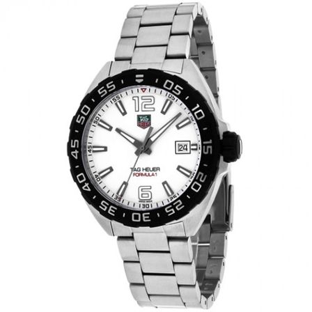 Tag Heuer F1 Quartz 41 Mm White Dial WAZ1111.BA0875