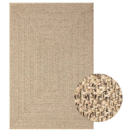 Tapis 120x170 cm aspect jute intérieur et extérieur