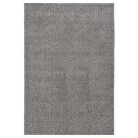 Tapis à poils courts 160x230 cm Gris