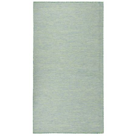 Tapis à tissage plat d'extérieur 140x200 cm Turquoise