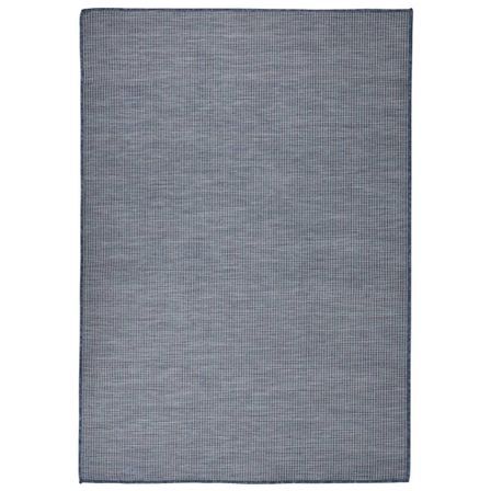 Tapis à tissage plat d'extérieur 160x230 cm Bleu