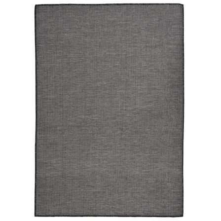 Tapis à tissage plat d'extérieur 160x230 cm Gris