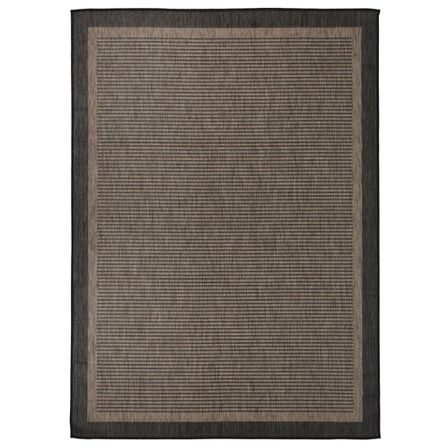 Tapis à tissage plat d'extérieur 200x280 cm Marron foncé
