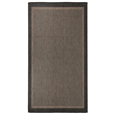 Tapis à tissage plat d'extérieur 80x150 cm Marron foncé