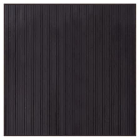Tapis carré marron foncé 100x100 cm bambou