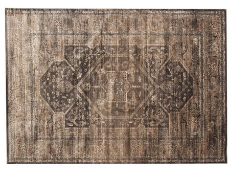 Tapis classique en viscose beige Kerly