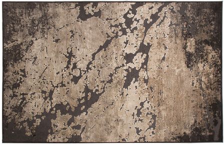 Tapis colonial en chenille noir Aggie