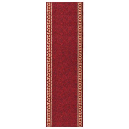 Tapis de couloir antidérapant Rouge 100x450 cm