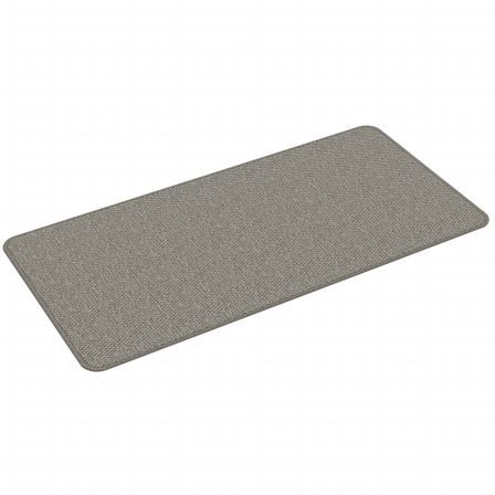 Tapis de couloir aspect sisal argenté 50x100 cm