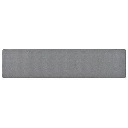 Tapis de couloir Gris foncé 80x400 cm