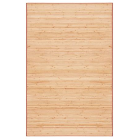 Tapis en bambou 100 x 160 cm Marron 2