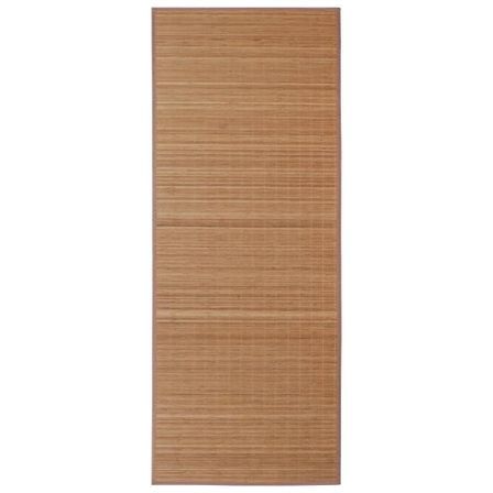 Tapis en bambou 100 x 160 cm Marron
