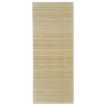 Tapis en bambou naturel à latte Rectangulaire 80 x 200 cm