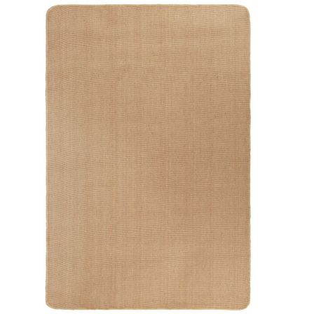 Tapis en jute avec support en latex 120 x 180 cm Naturel