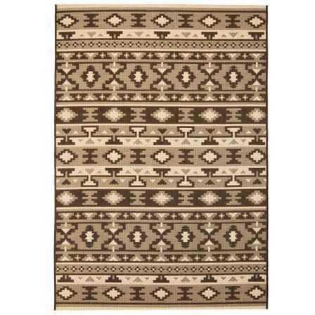Tapis extérieur/intérieur Style sisal 120x170cm Design ethnique