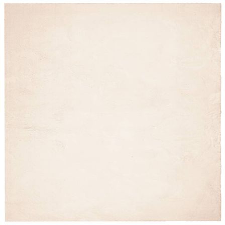 Tapis HUARTE à poils courts doux et lavable beige 120x120 cm