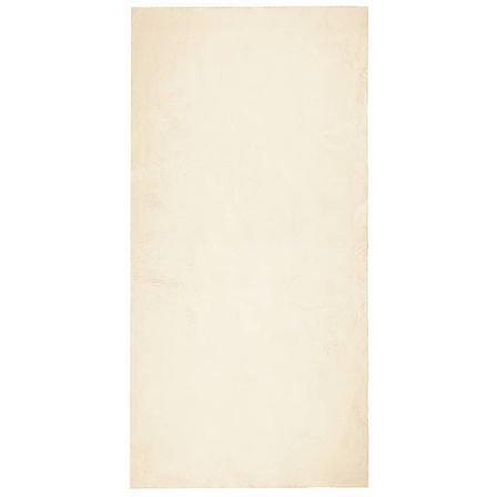 Tapis HUARTE à poils courts doux et lavable crème 100x200 cm