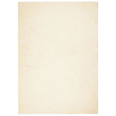 Tapis HUARTE à poils courts doux et lavable crème 140x200 cm