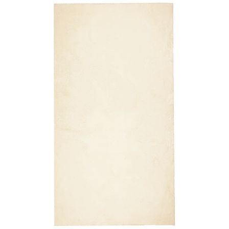 Tapis HUARTE à poils courts doux et lavable crème 60x110 cm