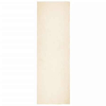 Tapis HUARTE à poils courts doux et lavable crème 80x250 cm