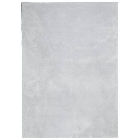 Tapis HUARTE à poils courts doux et lavable gris 200x280 cm