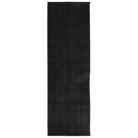 Tapis HUARTE à poils courts doux et lavable noir 80x250 cm
