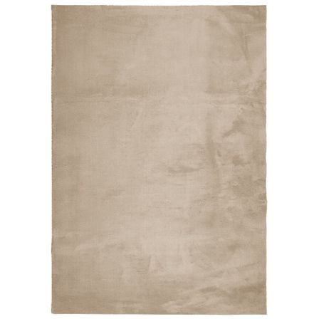 Tapis HUARTE à poils courts doux et lavable sable 120x170 cm