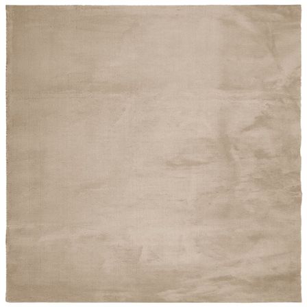 Tapis HUARTE à poils courts doux et lavable sable 200x200 cm