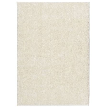 Tapis ISTAN à poils longs aspect brillant crème 160x230 cm