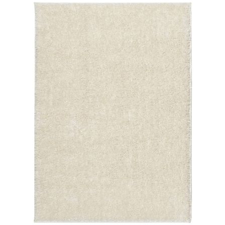 Tapis ISTAN à poils longs aspect brillant crème 240x340 cm