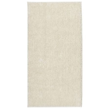 Tapis ISTAN à poils longs aspect brillant crème 80x150 cm