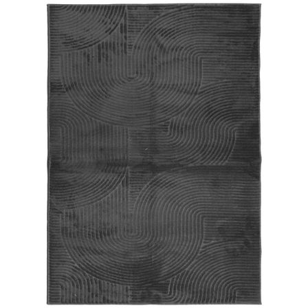 Tapis IZA poils courts style scandinave anthracite 200x280 cm