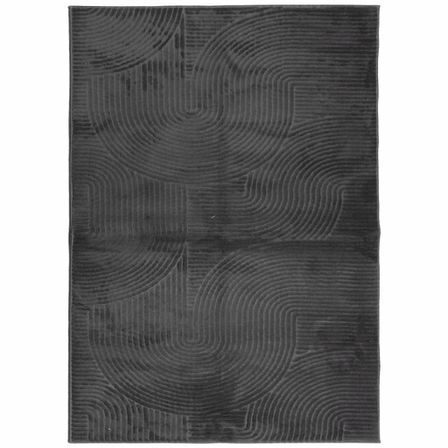 Tapis IZA poils courts style scandinave anthracite 240x340 cm