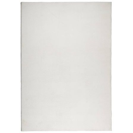 Tapis IZA poils courts style scandinave crème 120x170 cm